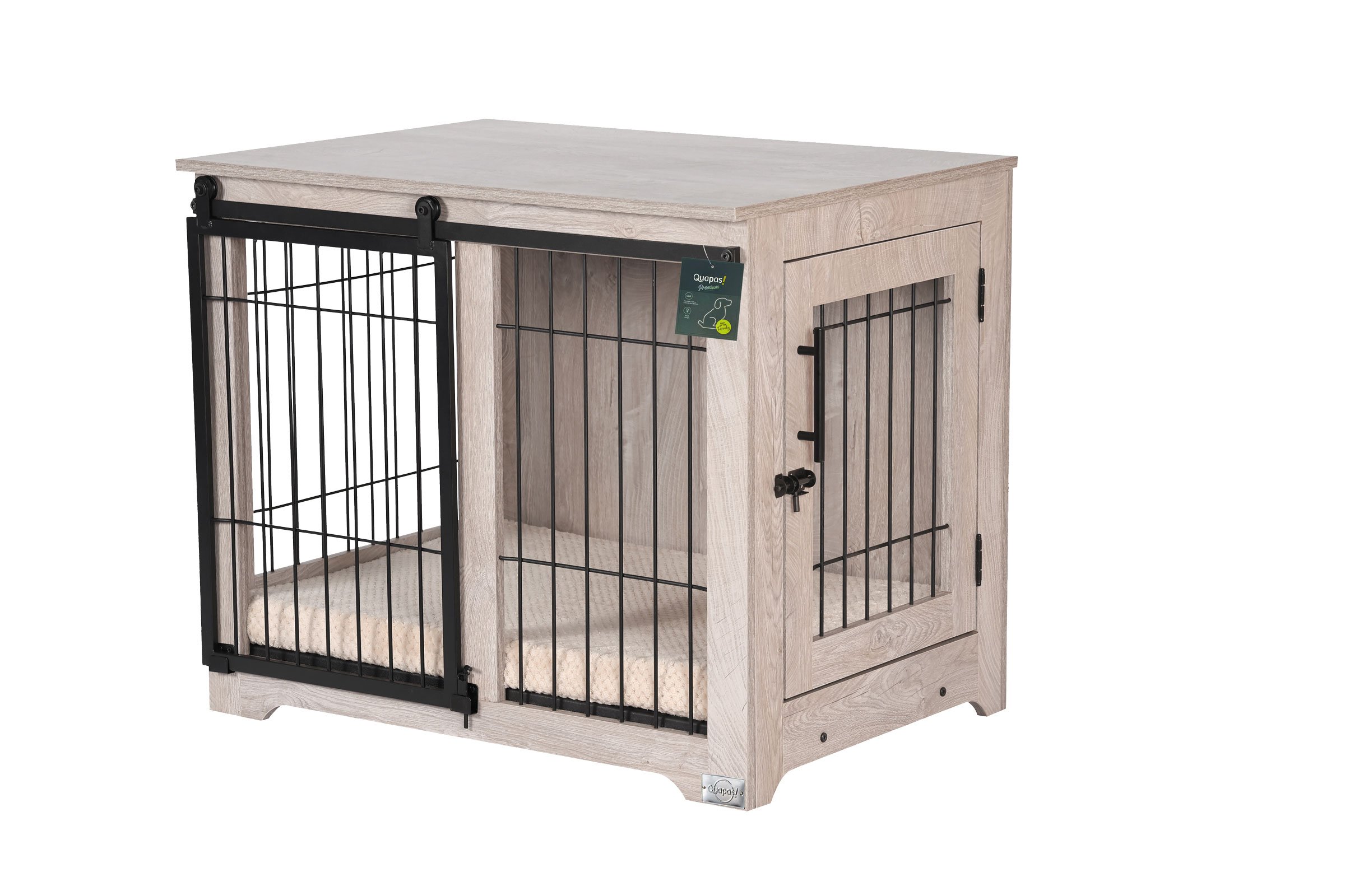Quapas! Premium Indoor hondenhok hout maat M