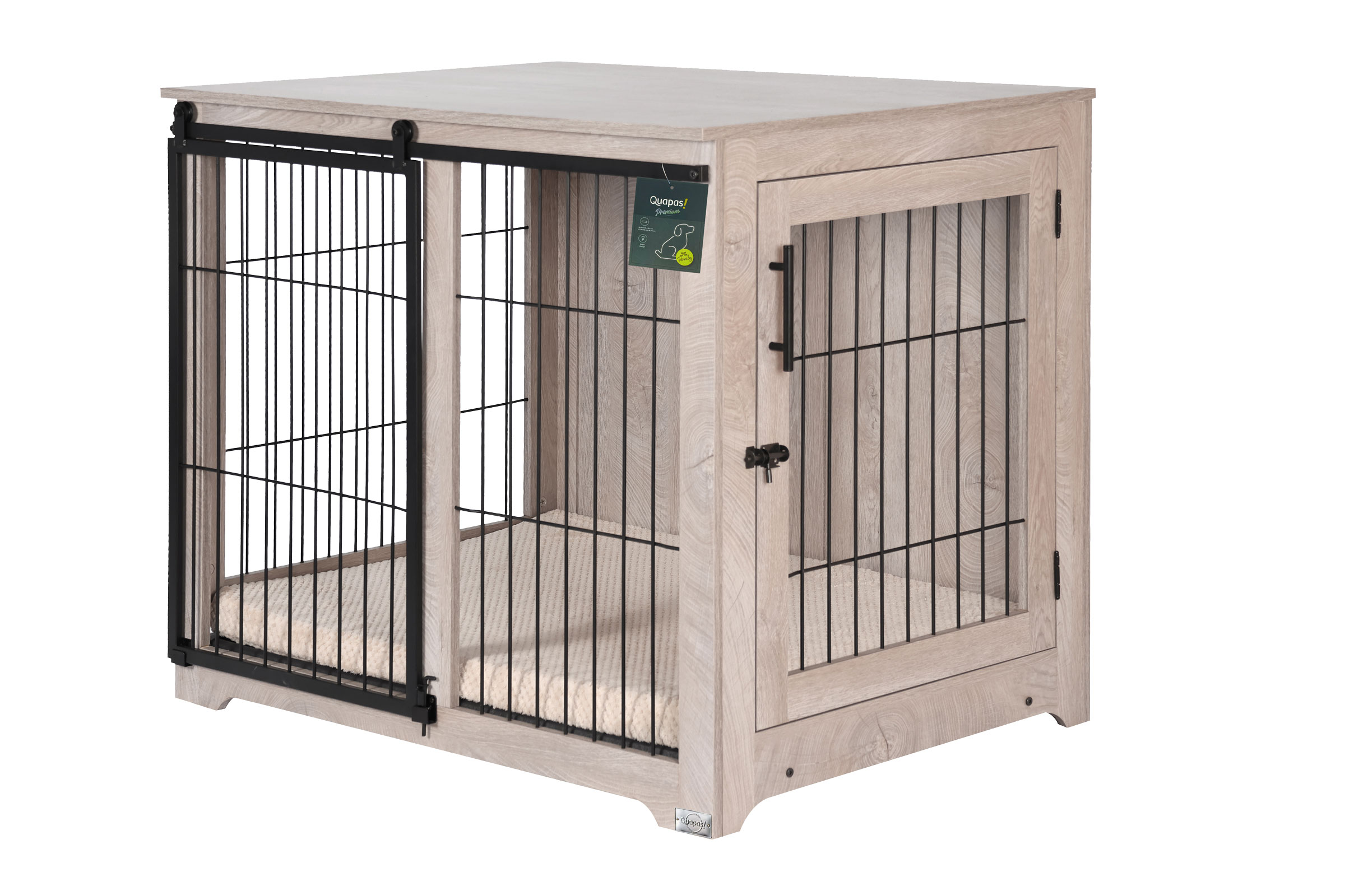 Quapas! Premium Indoor hondenhok hout maat L