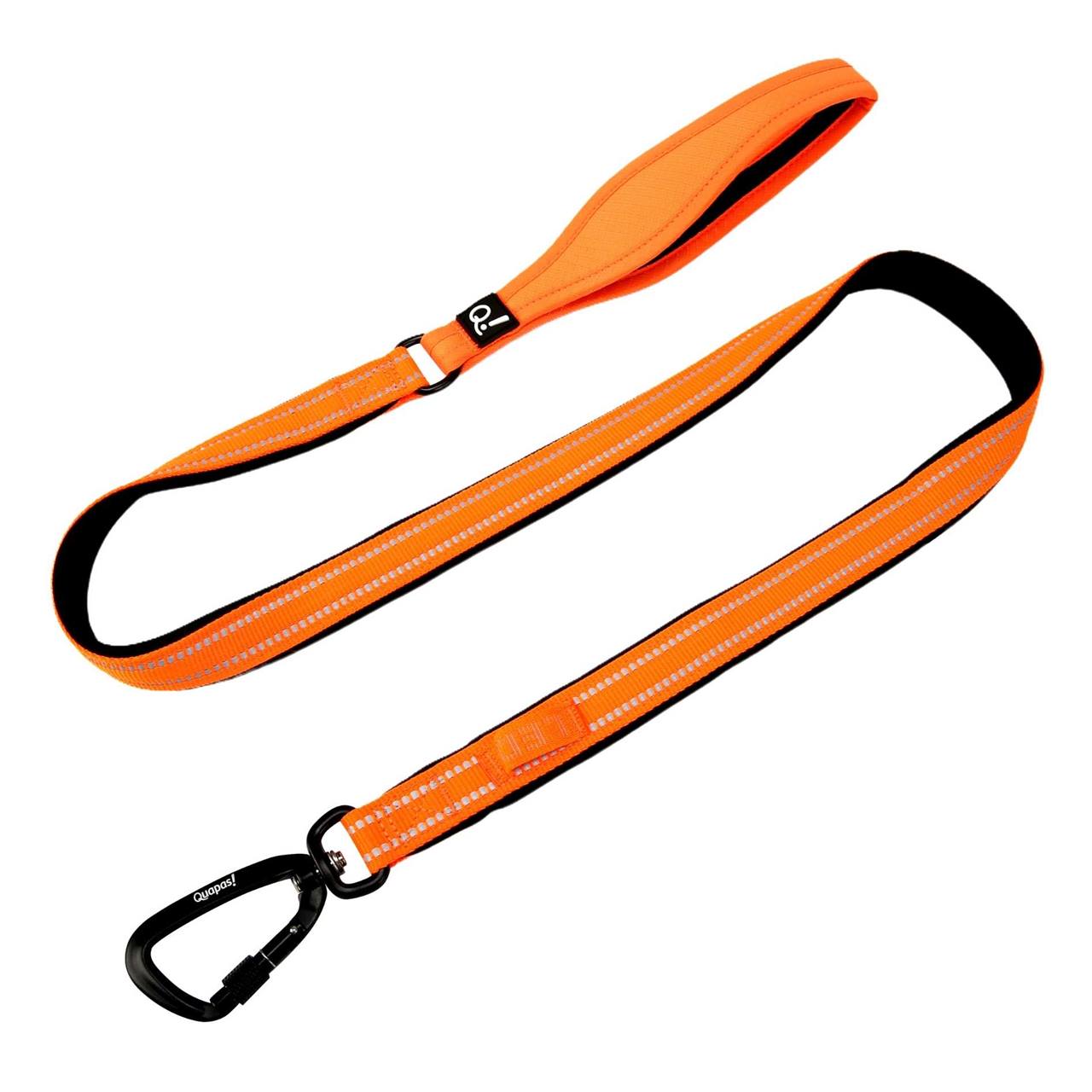 QUAPAS! Reflective padded leash 20mmx120cm Orange
