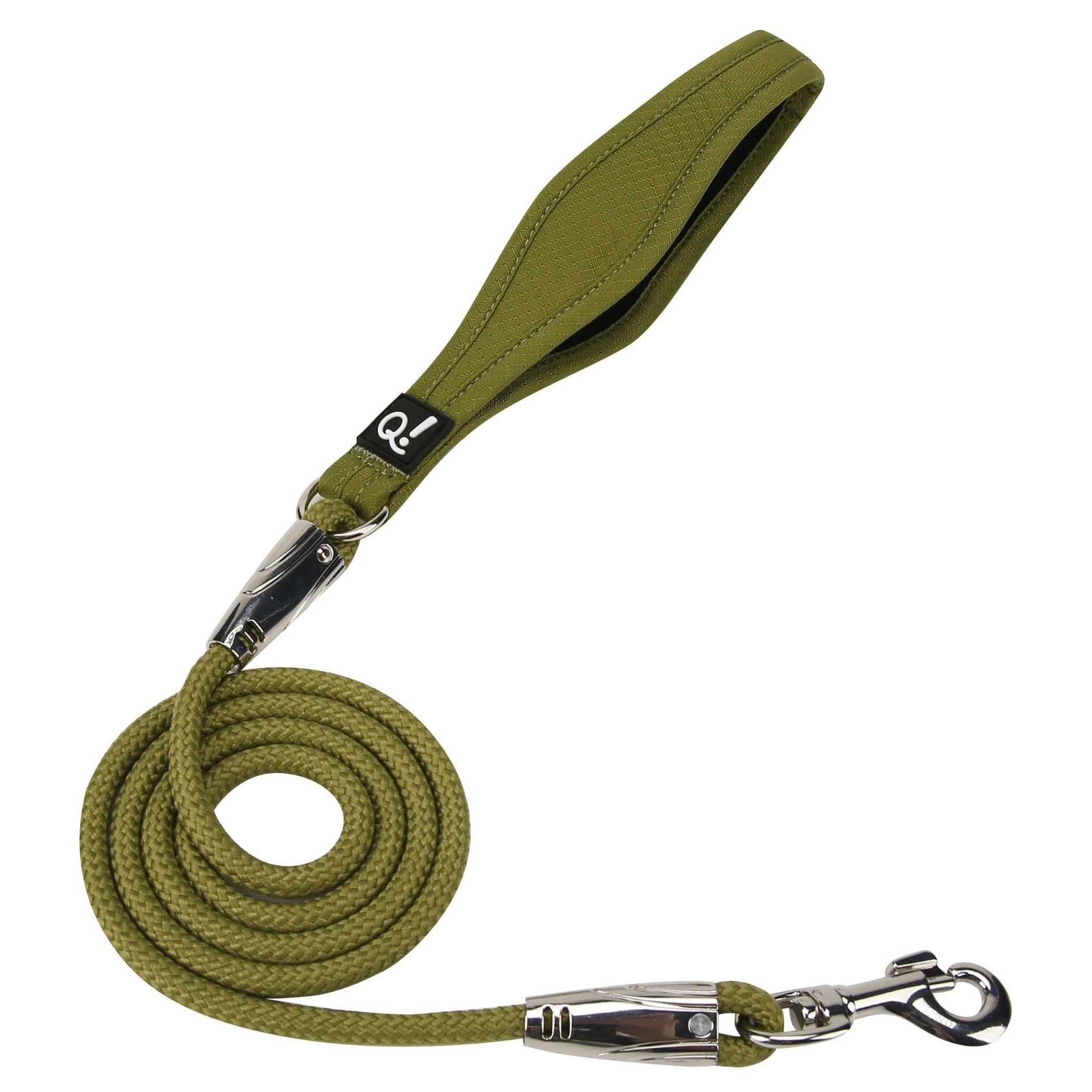 QUAPAS! Comfort rope leash Green 6mmx120cm