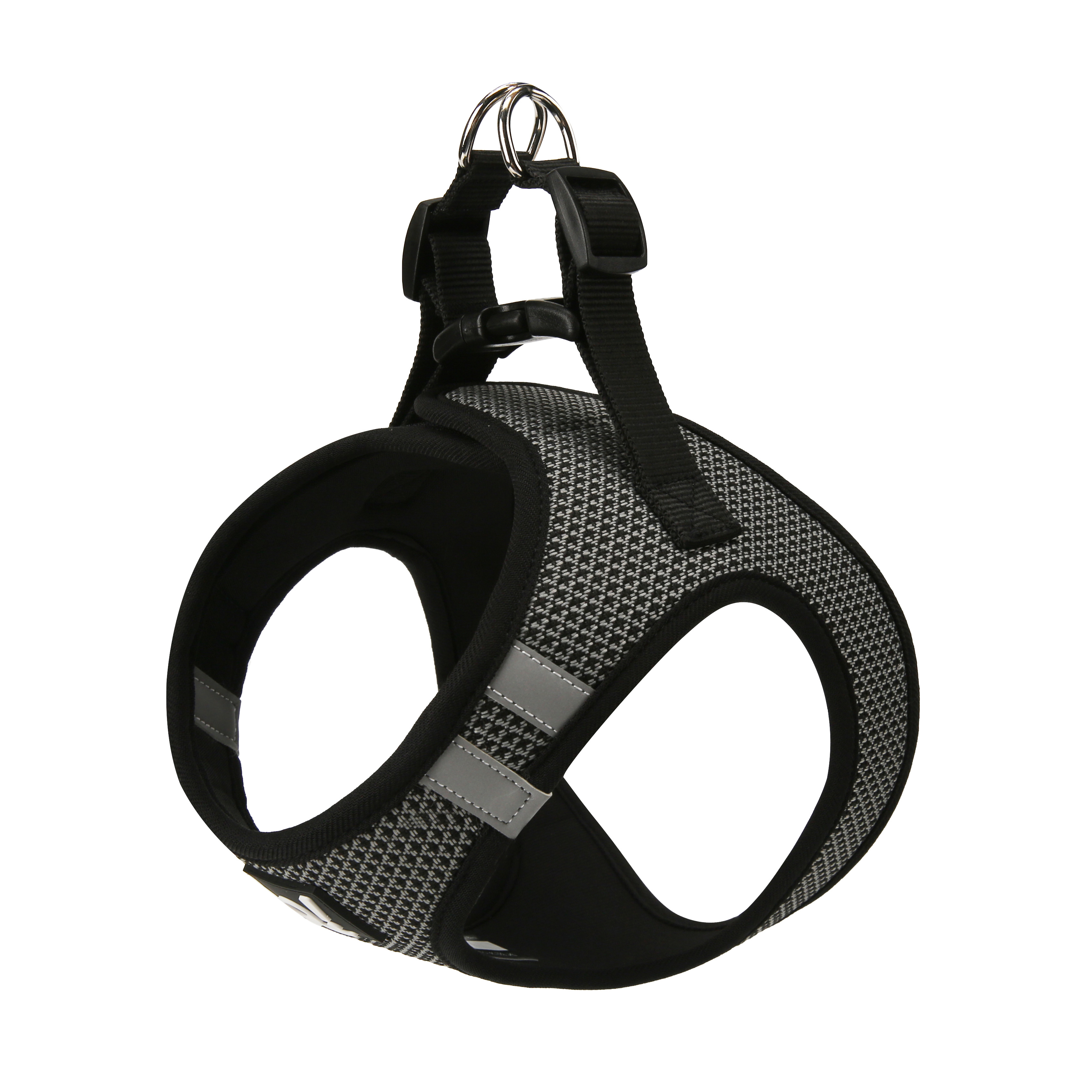 QUAPAS! Soft Harnas Zwart Reflecterend