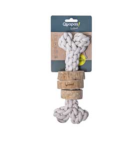 Quapas! Hondenspeelgoed Coffeewood Bone 23x11cm