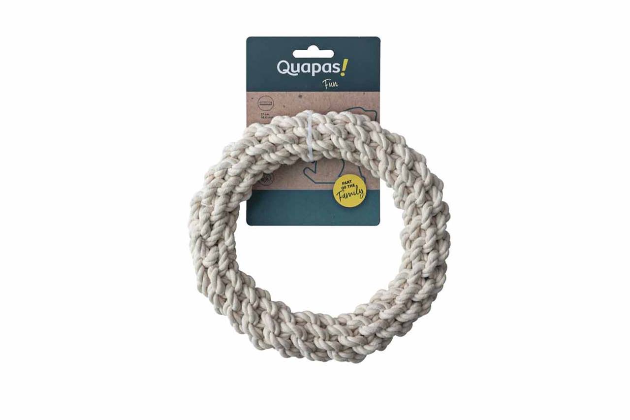 Quapas! Hondenspeelgoed Touw L Rond 27cm naturel