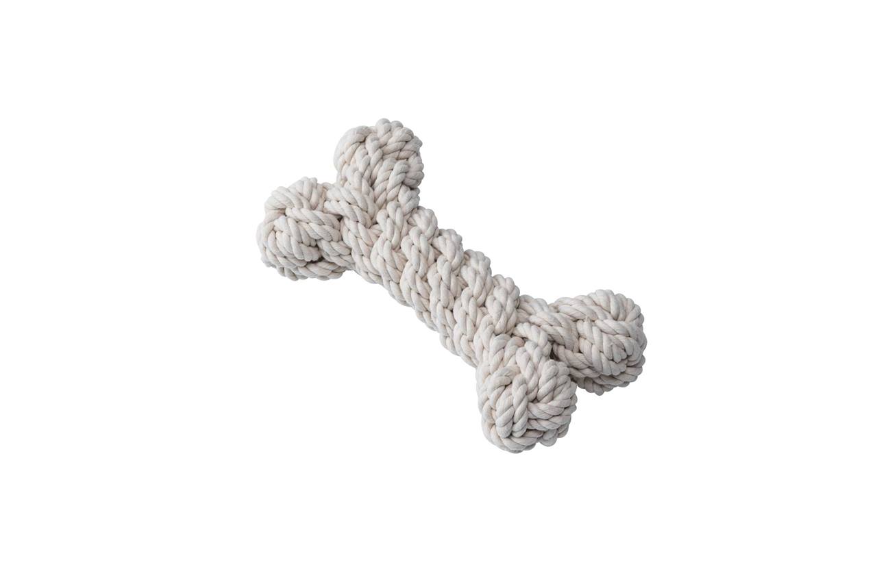 Quapas! Hondenspeelgoed Touw L Bone 27cm naturel