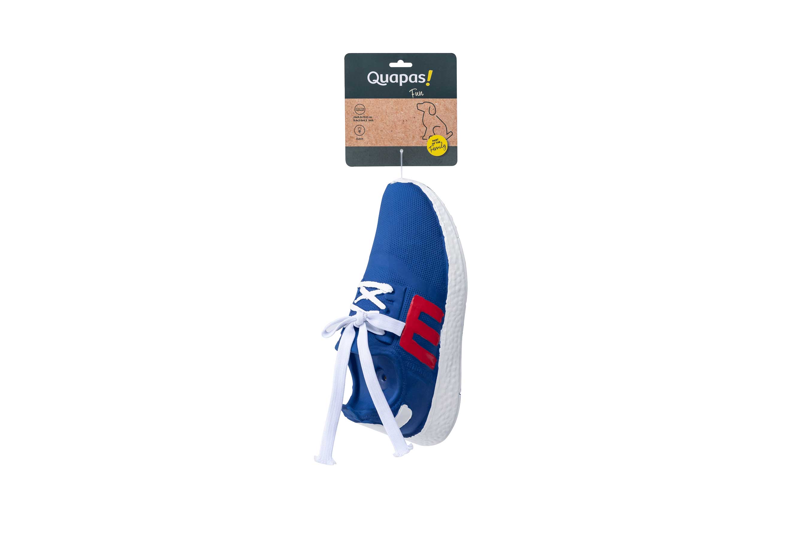 Quapas! Hondenspeelgoed Fun heren schoen blauw