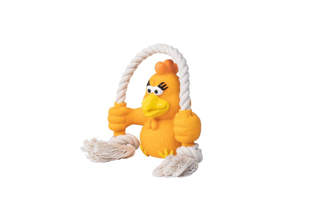 Quapas! Hondenspeelgoed Fun kip met touw