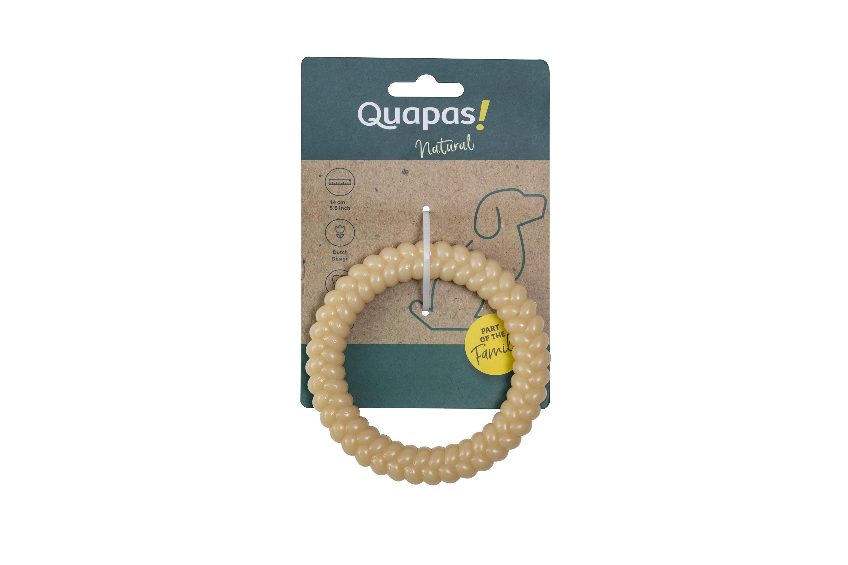 Quapas! Hondenspeelgoed Nylon Cirkel 14cm