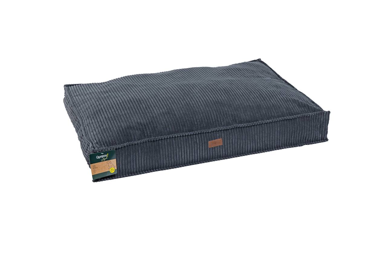 Quapas! Hondenkussen geribbeld grijs