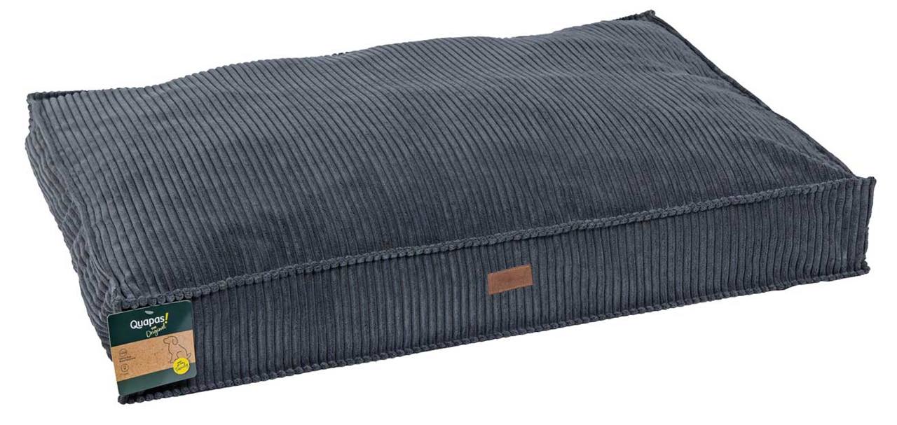 Quapas! Hondenkussen geribbeld grijs