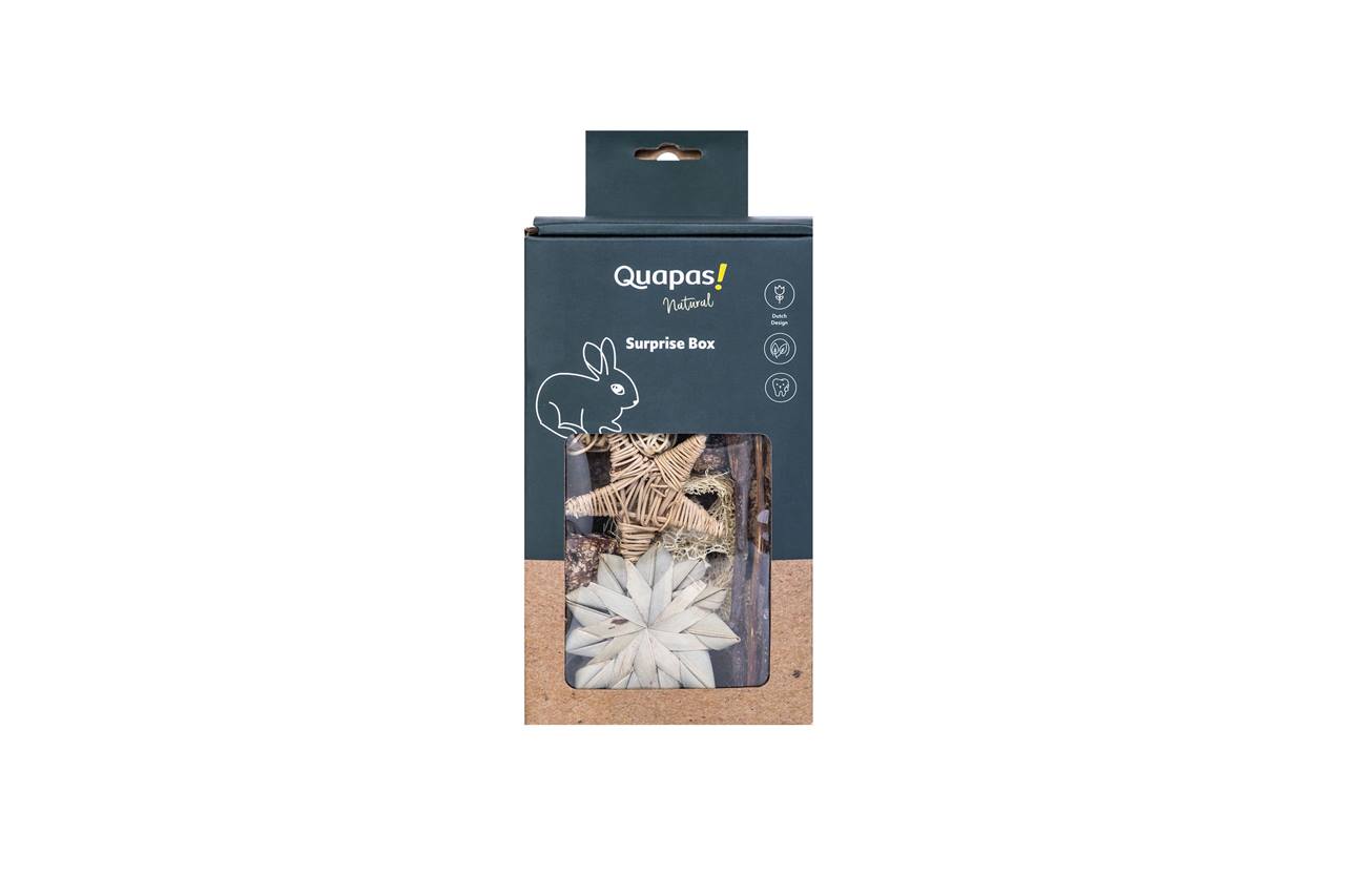 Quapas! Knabbel giftbox sterren & ballen