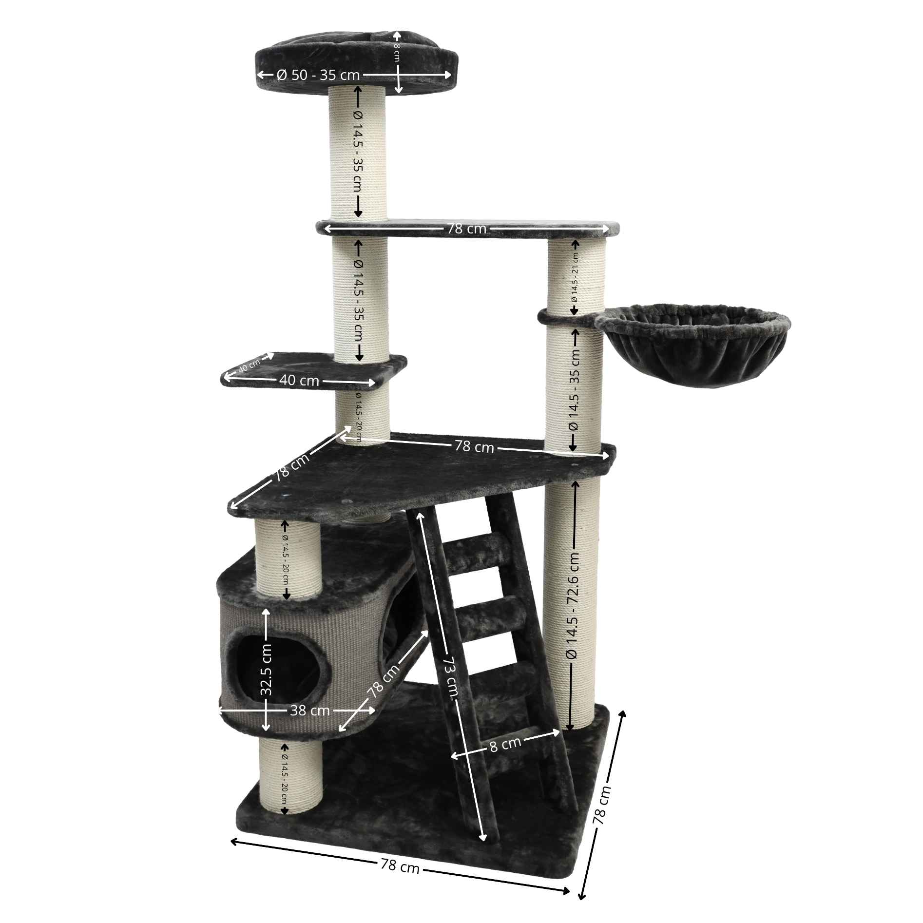 Quapas! Krabpaal Connect B2 Dark Grey