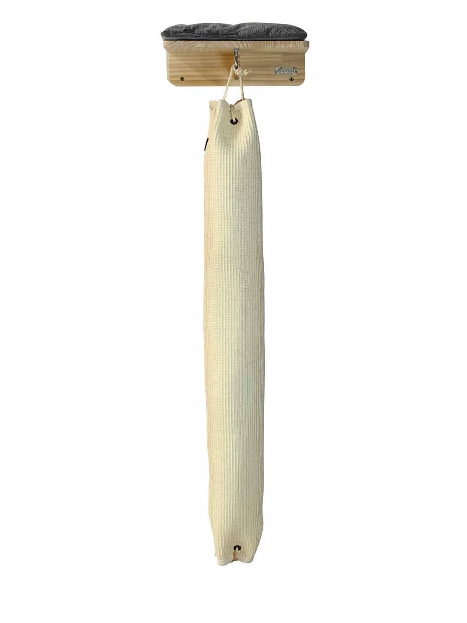 Quapas! Krabpaal klimzak aan de muur met kussen grijs