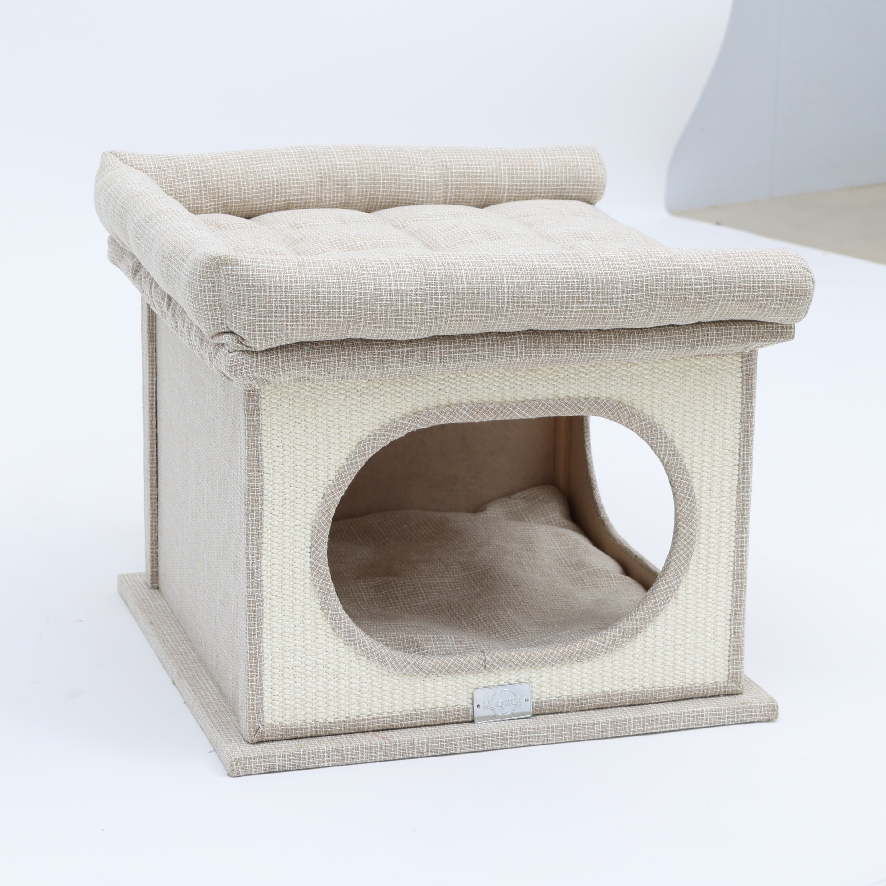 Quapas! Kattengrot beige 48*48*43