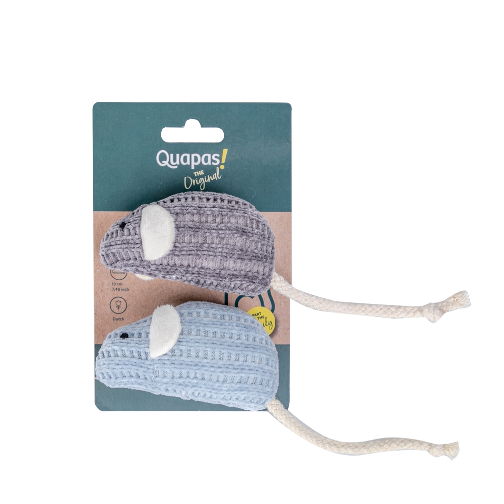 Quapas! Kattenspeeltje muizen 2 stuks