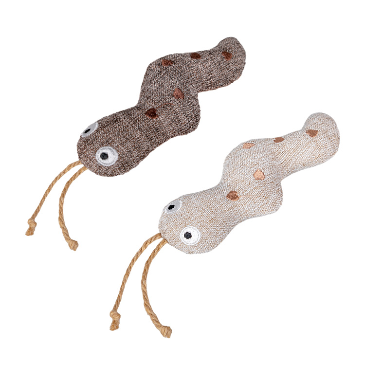 Quapas! Kattenspeeltje Linen Snakes 2 stuks