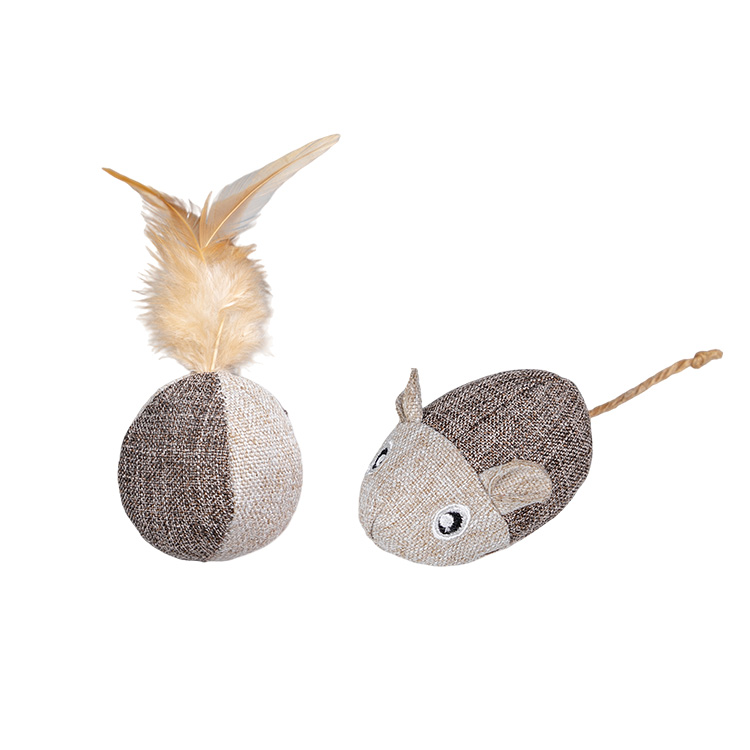 Quapas! Kattenspeeltje Linen Set 2 stuks