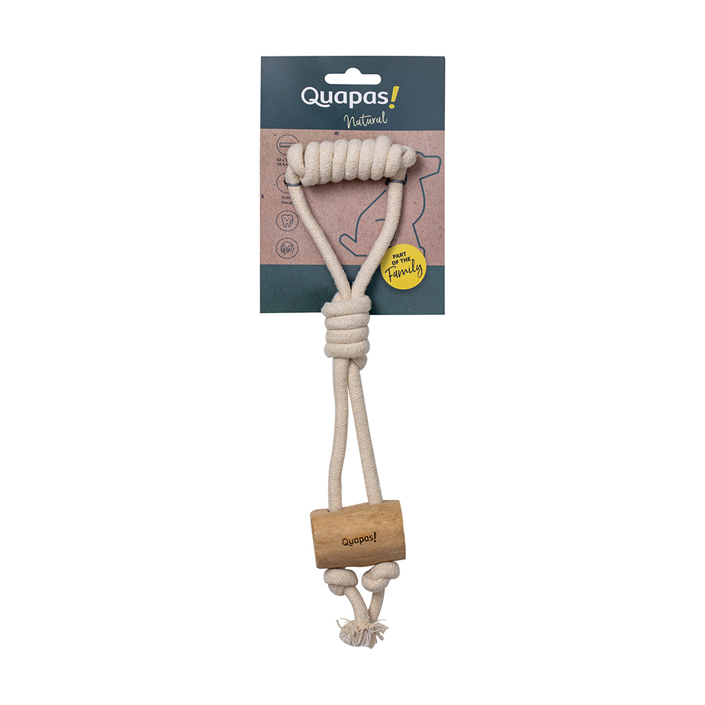 Quapas! Hondenspeelgoed Coffeewood Cork - 42x11cm