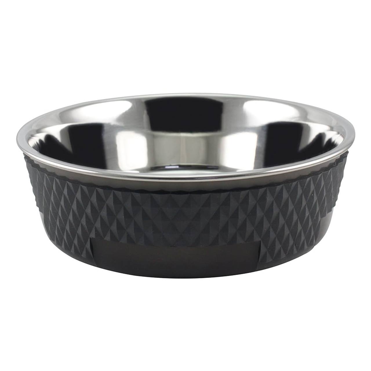 Quapas! Voer- en Drinkbak Roestvrij Staal & TPA Zwart