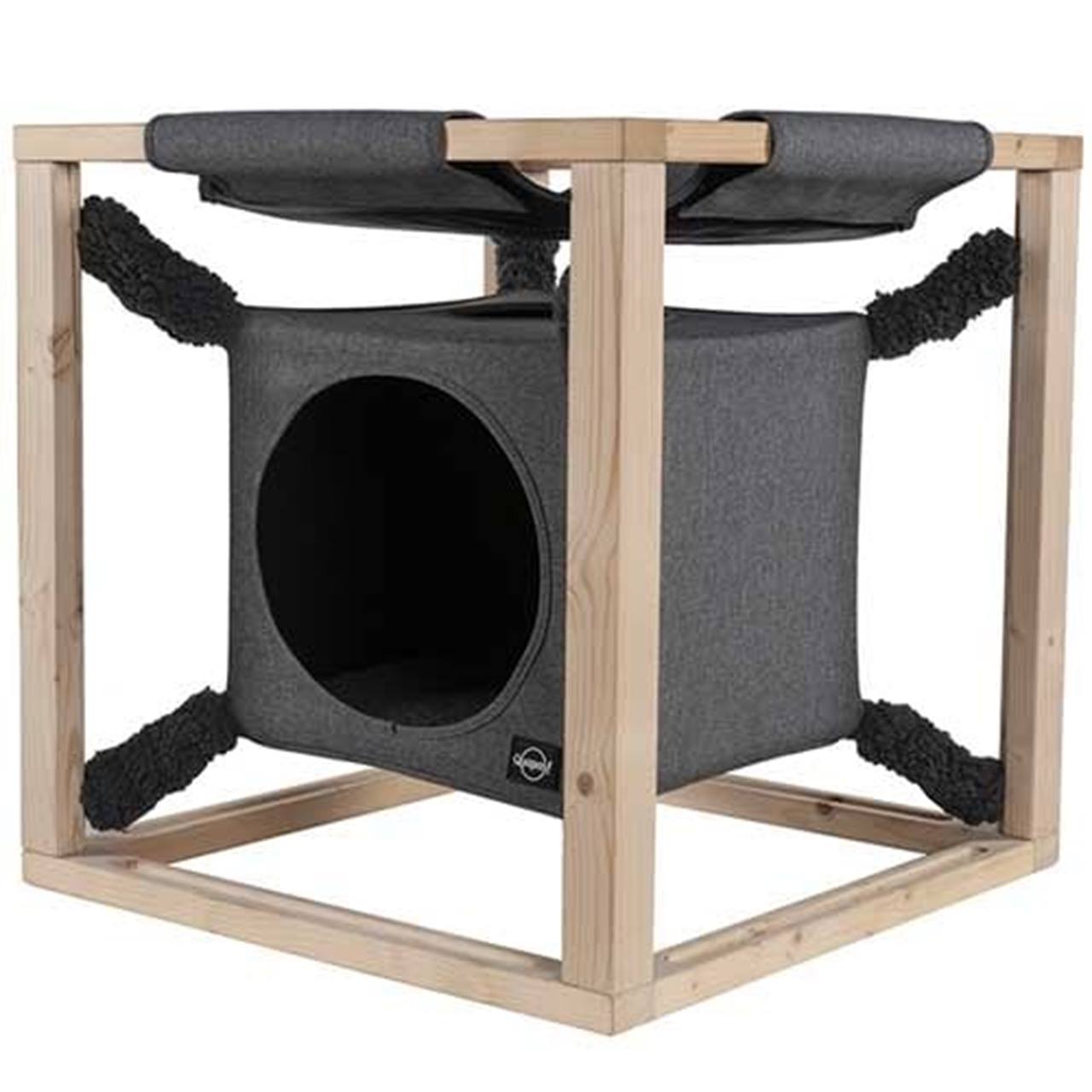 Quapas! Catcube met hangmat M Grijs